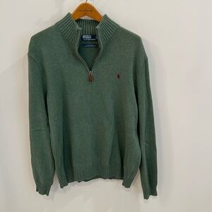 Polo Men’s 3/4 zip sweater.  XL